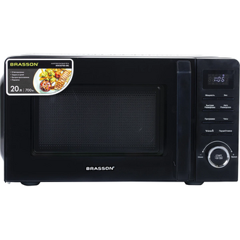  Микроволновая печь BRASSON MW2070D-8BL черная 