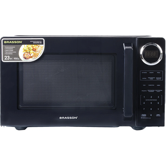  Микроволновая печь BRASSON MW2390D-6BL черная 