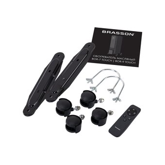  Масляный обогреватель BRASSON BOR-7 Touch черный 