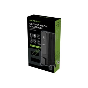  Масляный обогреватель BRASSON BOR-7 Touch черный 