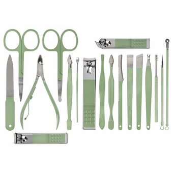  Набор для маникюра и педикюра WBZ 609489 Standard в футляре зеленый 