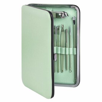  Набор для маникюра и педикюра WBZ 609489 Standard в футляре зеленый 