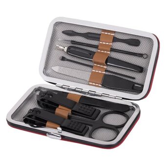  Набор для маникюра и педикюра WBZ 609493 Mini в футляре красный 