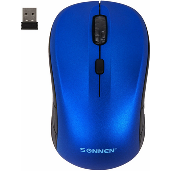 Мышь беспроводная SONNEN V-111 (513519) синяя 
