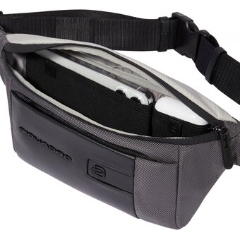 Сумка Piquadro Brief2 Special CA2174BR2S/GRN нейлон, серый/черный 