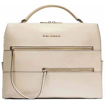  Деловая сумка Piquadro Patricia CA6774W140/BE кожа натуральная, бежевый 