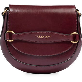  Сумка The Bridge Bettina 04371201/YF женская, кожа натуральная, бургунди 
