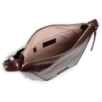  Сумка The Bridge Fedora 04320401/YF женская, кожа натуральная, бургунди 