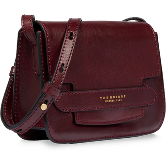  Сумка The Bridge Lucrezia 04192001/YF женская, кожа натуральная, темно-коричневый 