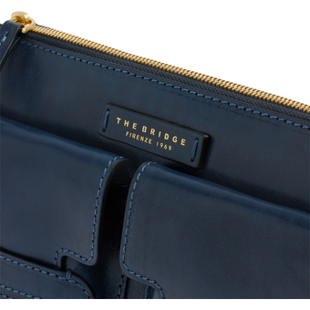  Сумка The Bridge Lucrezia 04150501/YH женская, кожа натуральная, темно-синий 