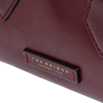  Сумка The Bridge Ida 04100501/YF женская, кожа натуральная, бордовый 