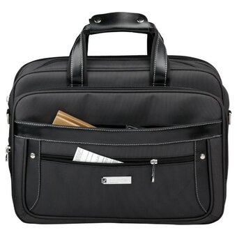  Сумка портфель BRAUBERG 240509 Carbon 31х41х13см черная 