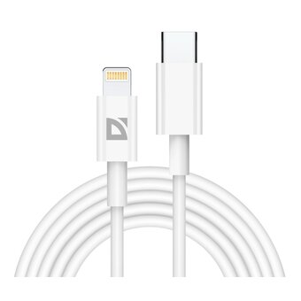  USB кабель DEFENDER F182 (87539) TypeC-Lightning 2м, 20Вт, PD, TPE 