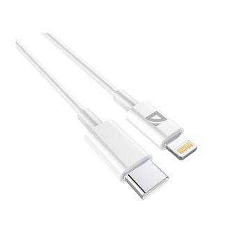  USB кабель DEFENDER F182 (87539) TypeC-Lightning 2м, 20Вт, PD, TPE 