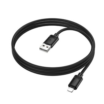  Дата-кабель HOCO X122 Benefit silicone charging data cable iP черный 