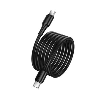  Дата-кабель HOCO X120 Beneficio 60W charging data cable C to C черный 