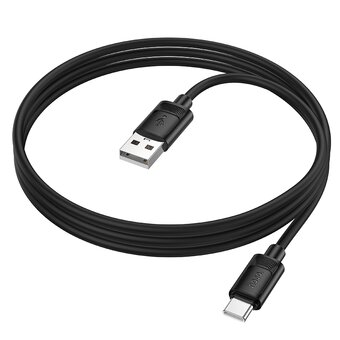  Дата-кабель HOCO X122 Benefit silicone charging data cable Type-C черный 