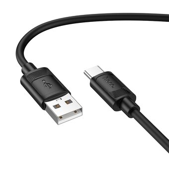  Дата-кабель HOCO X122 Benefit silicone charging data cable Type-C черный 