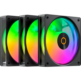  Вентилятор Ocypus Gamma F12 Elite BK ARGB 3 in 1, 120x120x25mm, 4-Pin PWM, 600-1800 RPM, 26 DBA Max, Hydro Bearing 