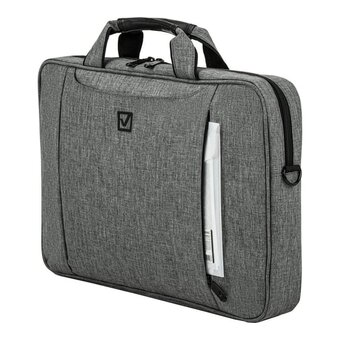  Сумка портфель BRAUBERG 272613 Office 34х44х6см светло-серый меланж 