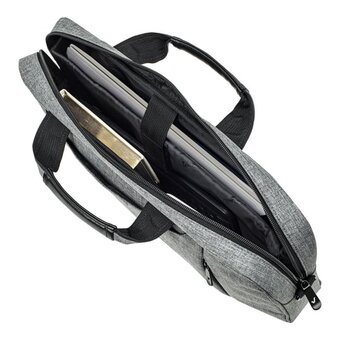  Сумка портфель BRAUBERG 272613 Office 34х44х6см светло-серый меланж 