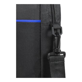  Сумка портфель BRAUBERG 272603 Practical 29х40х7см Blue line, черная 