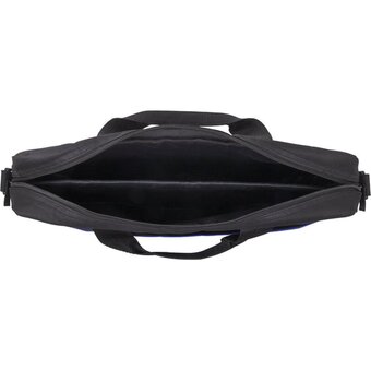  Сумка портфель BRAUBERG 272603 Practical 29х40х7см Blue line, черная 