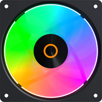  Вентилятор Ocypus Gamma F12 Elite BK ARGB 3 in 1, 120x120x25mm, 4-Pin PWM, 600-1800 RPM, 26 DBA Max, Hydro Bearing 