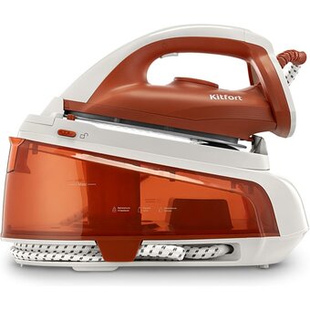  УЦ Паровая станция Kitfort КТ-9320 (плохая упаковка, мал. царапина и подмятие на подошве, потертость на станции) 