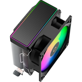  Кулер Ocypus Gamma A20 BK ARGB, 92mm FARGB Fan, Top FARGB Panel, 2 Heat pipes, 3-pin, 1900 RPM, 21DBA, Hydro Bearing, LGA115X/1200/1700 