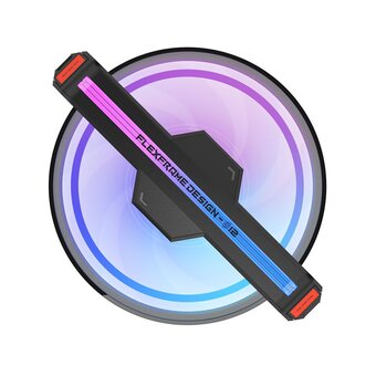  Вентилятор ALSEYE Φ12(DM12)-B (Clear Frame) (AS.04.10.0003) 