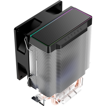 Кулер Ocypus Gamma A20 BK ARGB, 92mm FARGB Fan, Top FARGB Panel, 2 Heat pipes, 3-pin, 1900 RPM, 21DBA, Hydro Bearing, LGA115X/1200/1700 