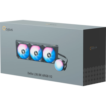  Вентилятор Ocypus Delta L36 BK ARGB V2, 360mm, ARGB Pump, 3x120mm ARGB fans, LGA115X/1200/1700/18XX, AM4/AM5 