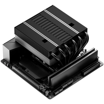  Кулер ID-COOLING IS-77-XT Black LGA1851/1700/1200/115X/AM5/AM4 низкопрофильный высота 77mm (TDP 150W, PWM, 6 тепл.трубок + медная база) 