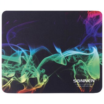 Коврик для мыши Sonnen 513289 Smoke, резина + ткань, 220х180х3мм 