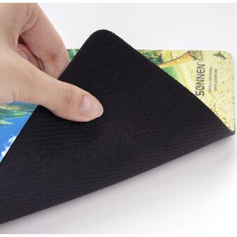  Коврик для мыши Sonnen 513294 BEACH, резина + ткань, 260х220х3мм 