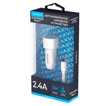  АЗУ Maxvi CCM-PS242 Plus T white 