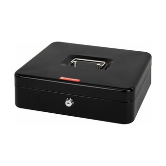  Ящик для денег BRAUBERG 291348 90х240х300мм, ключевой замок, черный 
