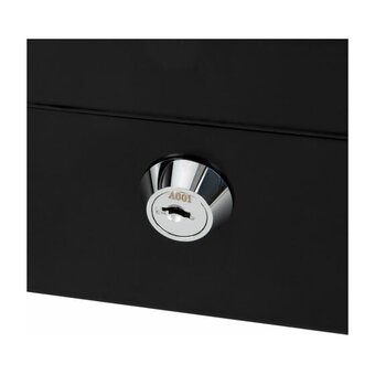  Ящик для денег BRAUBERG 291348 90х240х300мм, ключевой замок, черный 