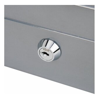  Ящик для денег BRAUBERG 291352 90х160х200мм, ключевой замок, серебристый 