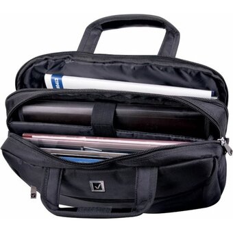  Сумка портфель BRAUBERG 240397 Dandy 32х41х10см Combi черная 