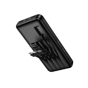  Аккумулятор внешний резервный HOCO J163 Wonderful with 4 cables 10000mAh черный 