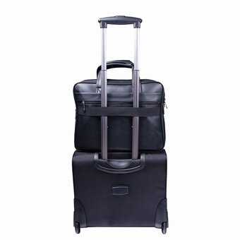  Сумка портфель BRAUBERG 240399 Carbon 32х41х12см экокожа, черная 