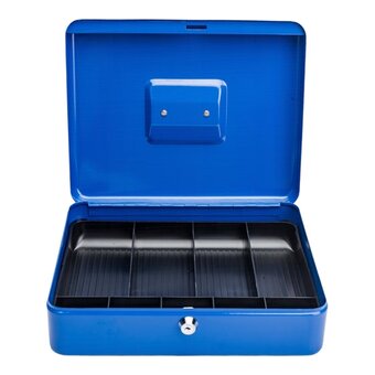  Ящик для денег BRAUBERG 290336 90х240х300мм, ключевой замок, синий 