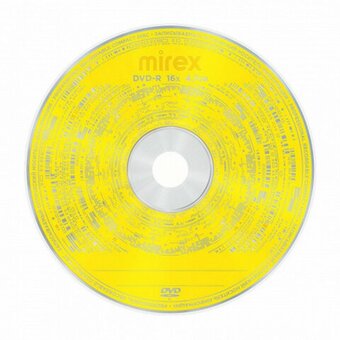  Диск DVD-R MIREX UL130003A1B, 4,7Гб, 16x, Cake Box (упаковка на шпиле) 50шт 