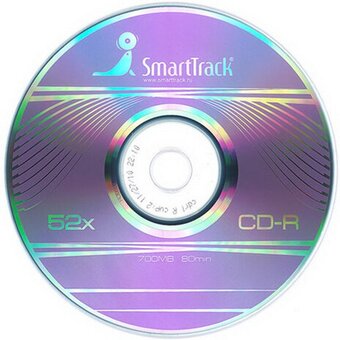  Диск CD-R SmartTrack ST000148, 700Мб 52x Cake Box (упаковка на шпиле) 10шт 
