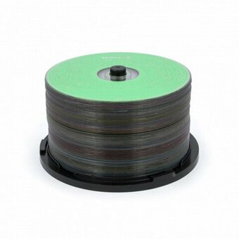 Диск CD-R MIREX UL120009A8B Random Color, 700Мб, 48x, Cake Box (упаковка на шпиле) 50шт, цветные 