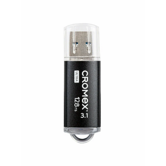 USB-флешка CROMEX 514165 Ultra 128Gb USB 3.1, металлический корпус, черный 