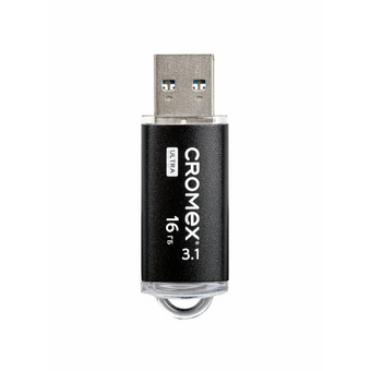  USB-флешка CROMEX 514162 Ultra 16Gb USB 3.1, металлический корпус, черный 