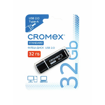  USB-флешка CROMEX 514159 Standard 32Gb USB 2.0, черный 